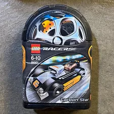 LEGO Racers Carbon Star 8661 Complete Set 36pcs Canister Ages 6-10