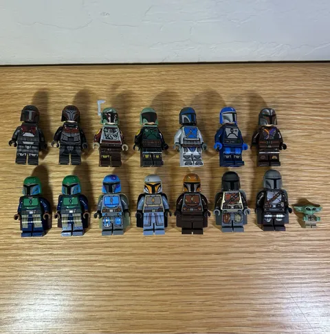 Lego Star Wars Mandalorian Minifigure Lot of 15