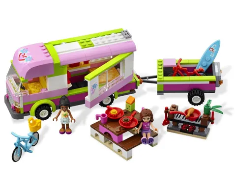 Lego Friends Adventure Camper 3184 Manuals & Figures 2012 Complete No box