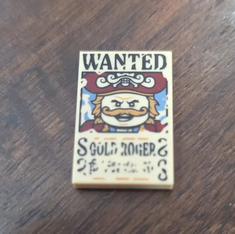 LEGO One Piece Wanted Poster Gold Rodger 75636 75637 75638 75639 NEW
