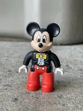 Lego Duplo Figure DISNEY MICKEY MOUSE TUX Bow Tie Jacket Black