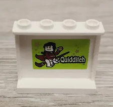 Lego 60581pb031 White Panel 1 x 4 x 3 with Side Supports Hollow Studs Quidditch