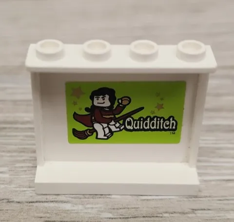 Lego 60581pb031 White Panel 1 x 4 x 3 with Side Supports Hollow Studs Quidditch
