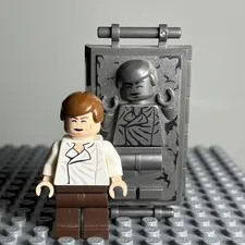 Lego Star Wars Mini Figure Han Solo with Carbonite Chamber (2012) 9516 SW0403 3H