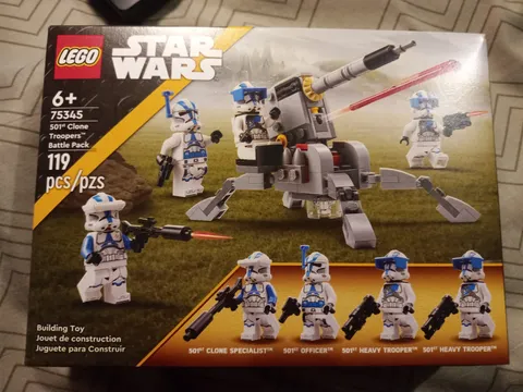 LEGO 75345 Star Wars - 501st Clone Troopers Battle Pack - NEW Light Box Damage