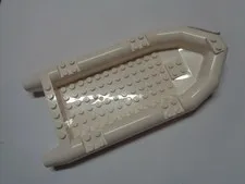 LEGO Boat, Rubber Raft, Large with 'POLICE' Pattern on Both Sides 62812pb12
