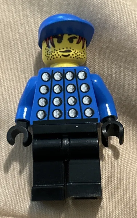 LEGO Sports Soccer goalie blue #1 minifigure 3409 Championship Challenge