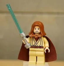 Lego Star Wars Minifigures Obi-Wan Kenobi 7965 10188 sw0336 Old Ben Lightsaber