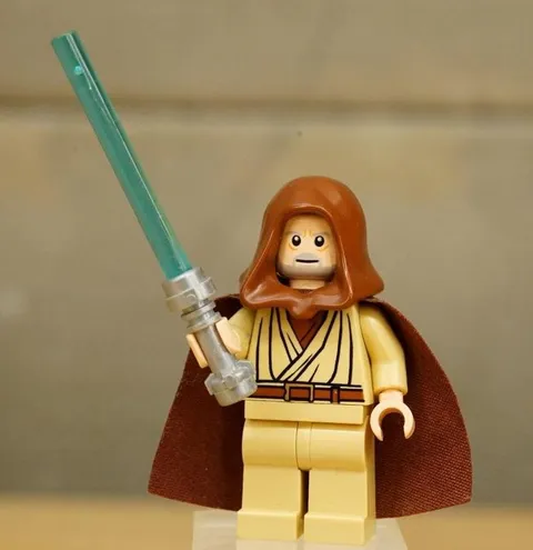 Lego Star Wars Minifigures Obi-Wan Kenobi 7965 10188 sw0336 Old Ben Lightsaber