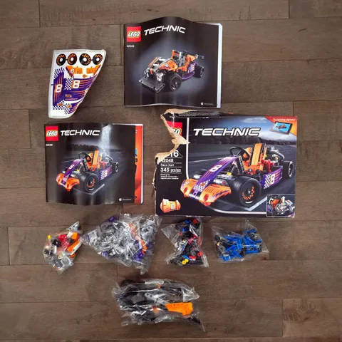 LEGO Technic 42048 Race Kart 345-Piece Set Open Box - w Sealed Bags