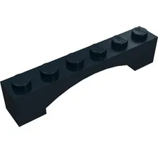 10x LEGO® Part 92950 - Arch 1 x 6 Raised Arch