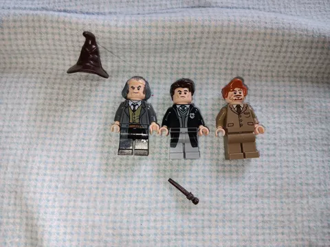 Lego Harry Potter Minifigures Remus Lupin Tom Riddle Argus Filch Sorting Hat