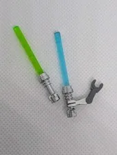 LEGO Minifigure Arm Part General Grievous White on LEFT And 2 Lightsabers