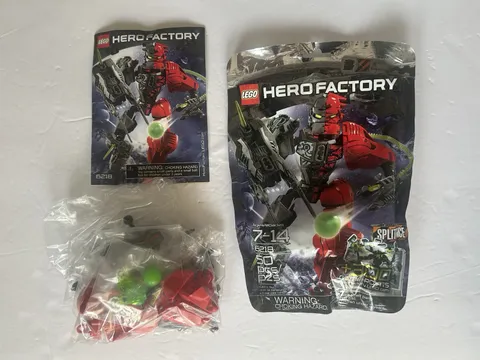 LEGO Hero Factory #6218 SPLITFACE, 100% Complete With Instructions!!