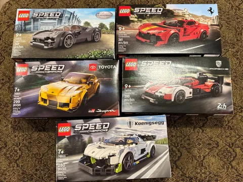 Lot of 5 – LEGO Speed Champions 76900 76901 76914 76915 76916 — New Sealed (U1)