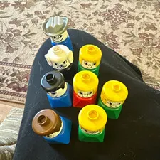 LEGO DUPLO Figure Lot of 6 Multicolor Plastic People Blocks Figures Set