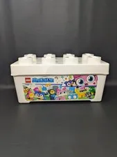 LEGO Box & Lid  8 Stud White Unikitty Brick Storage Container Empty