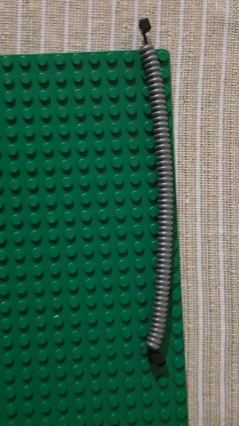 LEGO - Hose, Ribbed 7mm, 18 L, Gray bundle of 10