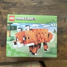 LEGO Minecraft The Fox (21588) Complete Set 497 Pieces 10+ Brick Separator New