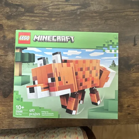 LEGO Minecraft The Fox (21588) Complete Set 497 Pieces 10+ Brick Separator New
