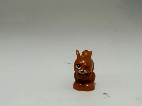 LEGO-Squirrel, Mini Doll Style with Black, Reddish Brown and White Eyes and Wink