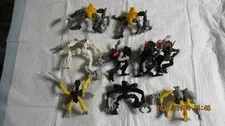 Lot of 9 Lego Bionicle Bohrok Va Figures Mixed Colors 2002 Robots. Lot