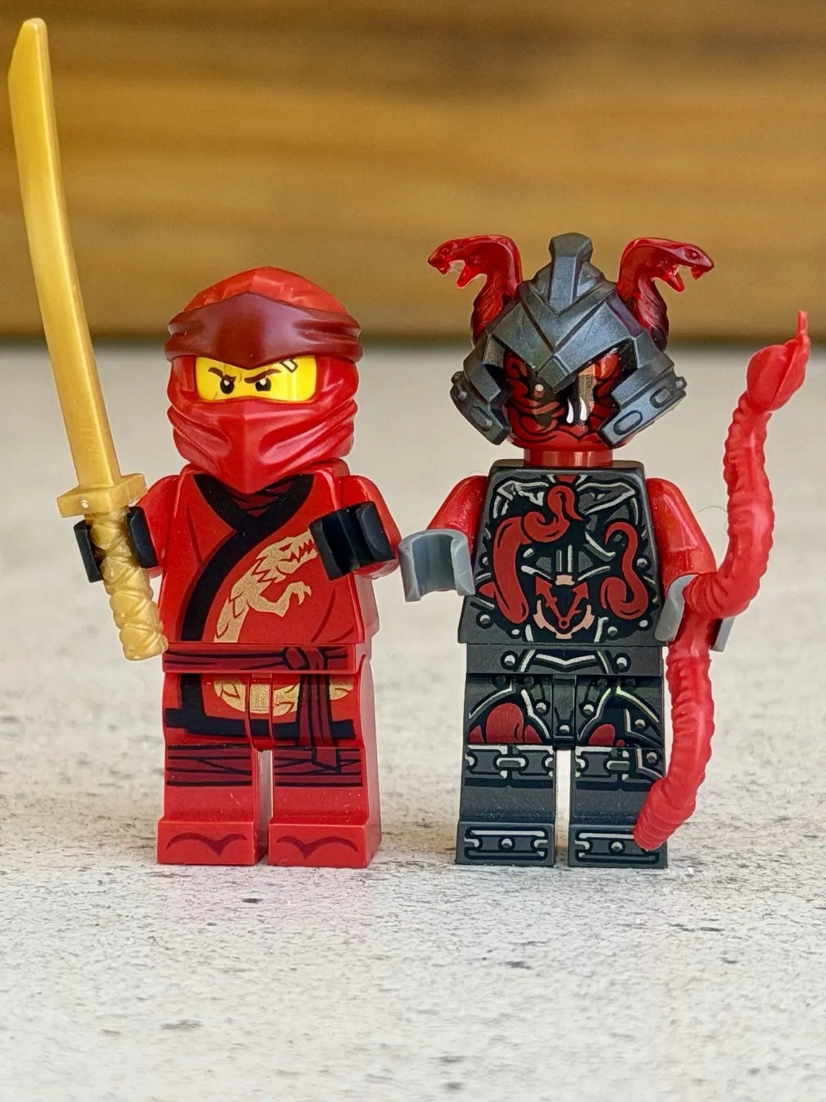 LEGO Ninjago Kai Legacy & Slacknaw Minifigures - njo0492 njo0275