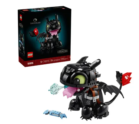 LEGO Icons How to Train Your Dragon: Toothless Set 10375 - 784 Pcs BRAND NEW