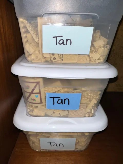 Tan lego Sorted bulk lot 8.71 lbs