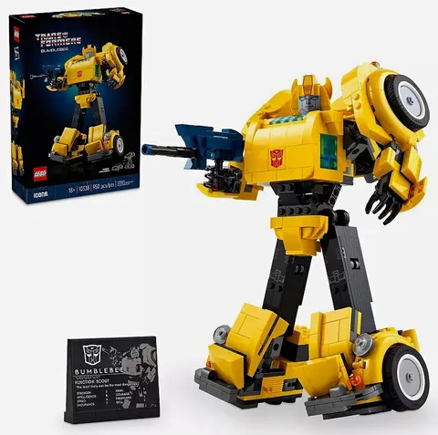 LEGO Icons Transformers Bumblebee 10338 950pcs 18+ 2024 Converts