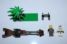 LEGO Star Wars Speeder Bikes 7128 INCOMPLETE w/ Luke Skywalker & Scout Trooper