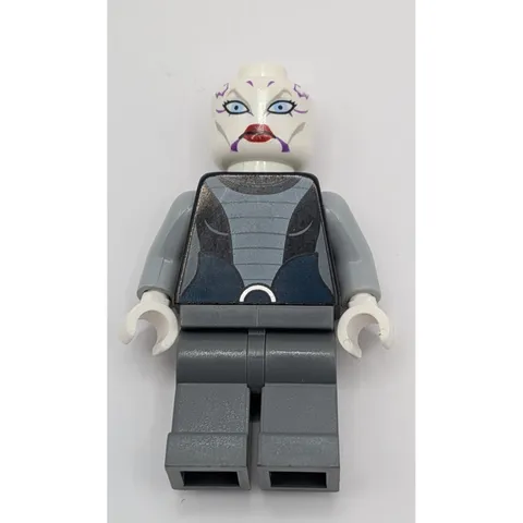 LEGO Star Wars Minifigure Asajj Ventress White Head Purple Markings