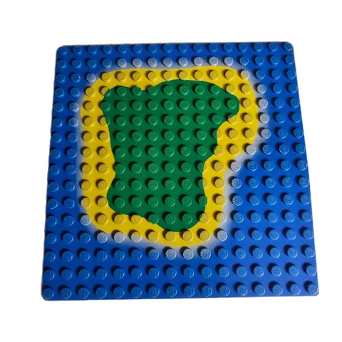 Lego Pirates: Plate Of Base Island 16 x 16, Ref 3867p01, Set 6265 6260 5"X5"