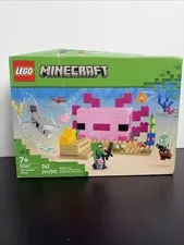 LEGO Minecraft The Axolotl House 21247 Complete Set 242 pcs Ages 7+