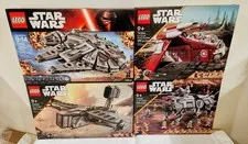 LEGO Star Wars (x4) Falcon 75105 75323 AT-TE 75337 Gunship 75354 New Sealed