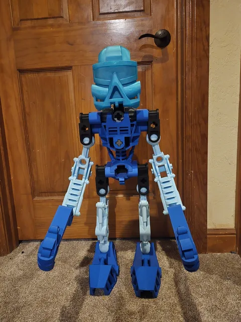 LEGO Bionicle Toa Gali Statue, 33” Custom 3D Printed – Collector Display Piece