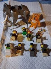 LEGO Minifigures Lot Dark Elephant, Tiger +  minifigures  orient expedition rare