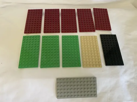 Lot of 11 LEGO 3028 Base Plate 6X12 #54