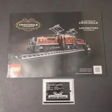 NEW Lego 10277 Crocodile Locomotive Instruction Manual & Sticker Sheet NO BRICKS