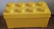 Lego Big Yellow Sttorage Bin For Legos Container Case Build Toy