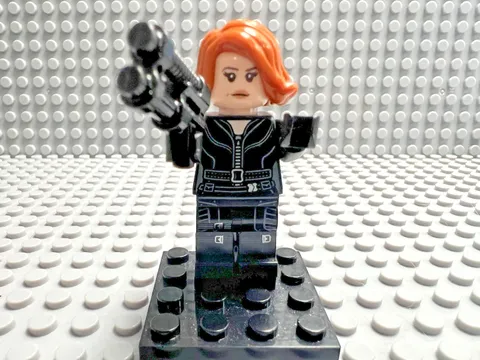 LEGO Marvel Super Heroes Minifigure - Black Widow Black Jumpsuit - SH0922