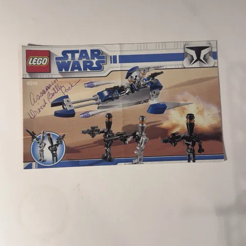 LEGO Star Wars 8015 Assassin Droids Battle Scoop INSTRUCTIONS ONLY