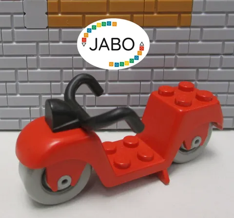 (G13/15) LEGO Fabuland fabac3 Motorcycle Red 3605 3674 3782