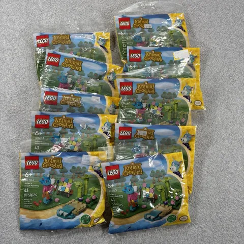 LEGO 30703 Animal Crossing Julian’s Beach Painting Lot of 10 NEW Party Favors