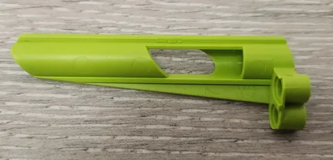 Lego 32534 Lime Green Technic Panel Fairing #7 Small Long Large Hole Side A Part