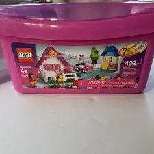 LEGO Bricks and more: Large Pink Brick Box (5560) Not Sorted Not Counted