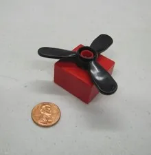 Lego Duplo RED BLOCK w/ BLACK PROPELLER SET Replacement Parts