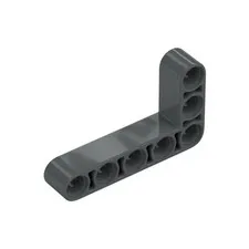 LEGO 14x Dark Bluish Gray Technic, Liftarm, Thick L-Shape 3 x 5 inv.601