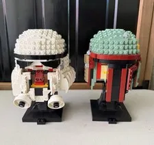 LEGO Star Wars: Boba Fett & Stormtrooper Helmet  Incomplete