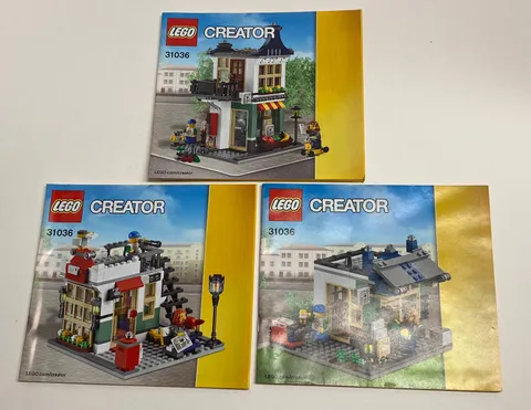 Lego Creator 31036 Original Instruction Manuals / Booklets Toy & Grocery Shop